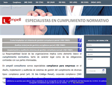 Tablet Screenshot of ampellconsultores.com